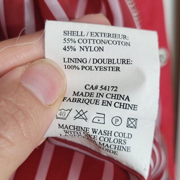 Suka Women's Red Cotton Blend Pockets Zip & Button Details Trench Coat Size XS - Picture 12 of 15